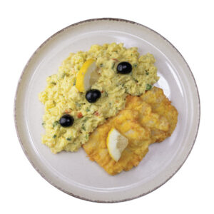 Filetes c/salada russa
